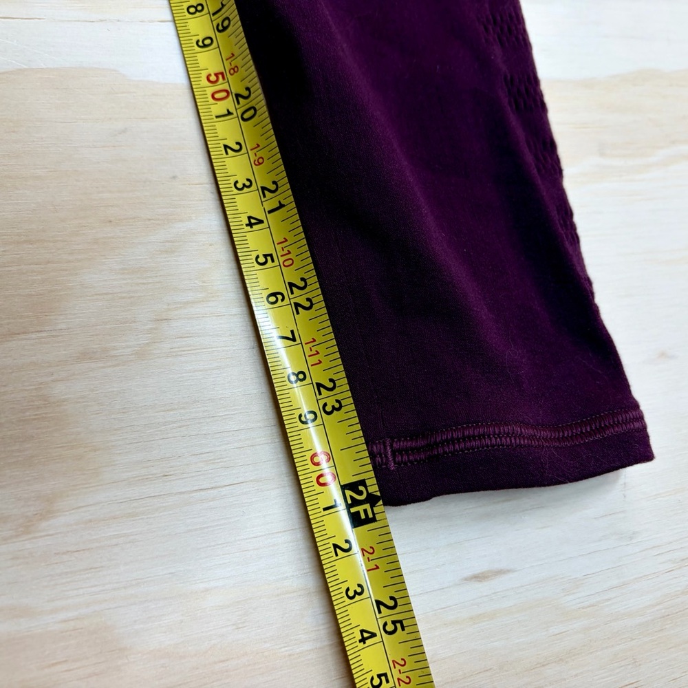 Lululemon 25" Reveal 7/8 Tight Stripes Dark Adobe 4 - Picture 13 of 13